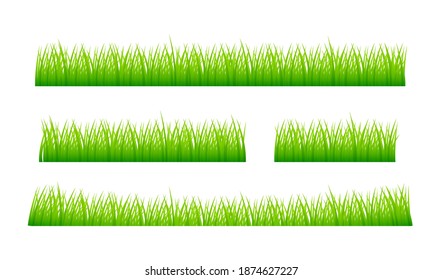 Watercolor green illustration. 3d vector background. Isolated vector icon. 3d grass for banner design.