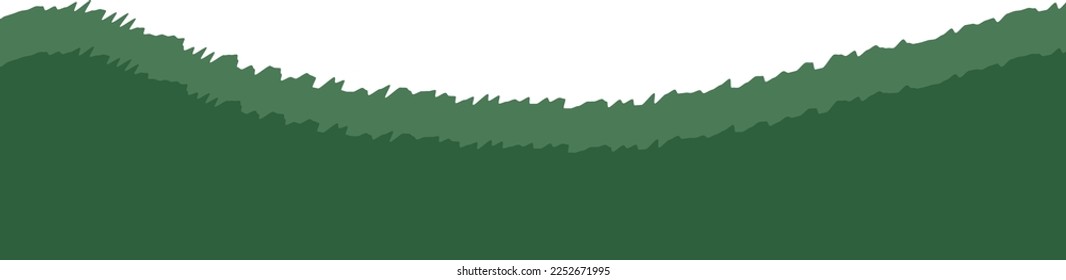 Watercolor green illustration. green grass illustration. 3d vector background. Isolated vector icon. 3d grass.