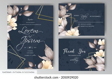 Watercolor and Greenery Wedding Invitation stationery