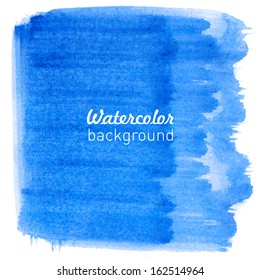 Watercolor hand drawn background. Vector illustration.