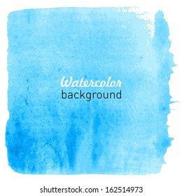 Watercolor hand drawn background. Vector illustration.