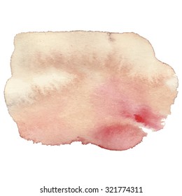 Watercolor hand drawn background for your design. Vector illustration.
