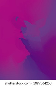 Watercolor hand drawn gradient background. Abstract vector illustration. Hand drawn painting, color splashing on the paper. Expressive abstract watercolor illustration for wallpapers and postcards.