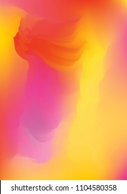 Watercolor hand drawn gradient background. Abstract vector illustration. Hand drawn painting, color splashing on the paper. Expressive abstract watercolor illustration for wallpapers and postcards.
