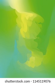Watercolor hand drawn gradient background. Abstract vector illustration. Hand drawn painting, color splashing on the paper. Expressive abstract watercolor illustration for wallpapers and postcards.