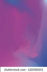 Watercolor hand drawn gradient background. Abstract vector illustration. Hand drawn painting, color splashing on the paper. Expressive abstract watercolor illustration for wallpapers and postcards.