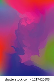 Watercolor hand drawn gradient background. Abstract vector illustration. Hand drawn painting, color splashing on the paper. Expressive abstract watercolor illustration for wallpapers and postcards.
