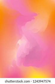 Watercolor hand drawn gradient background. Abstract vector illustration. Hand drawn painting, color splashing on the paper. Expressive abstract watercolor illustration for wallpapers and postcards.