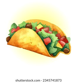 	
Taco de ilustraciones dibujado a mano de acuarela	
Taco de ilustraciones dibujado a mano de acuarela