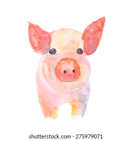Download Pig Watercolor Images, Stock Photos & Vectors | Shutterstock
