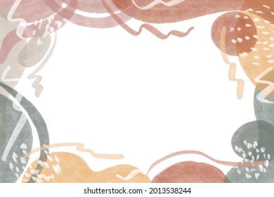 watercolor Hand drawn minimalist abstract background with color pastel