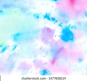 Watercolor hand drawn paper texture vector canvas. Abstract colorful liquid artistic background for wallpaper, print, card. Vivid color blur smudges wet illustration, design