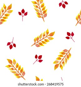 watercolor hand drawn pattern