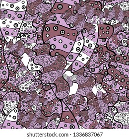 Watercolor, hand drawn. - stock. Vector illustration. Background. Doodles on pink, black and neutral colors. Design wrapping and gift paper, greeting cards, banner and posters design.