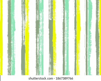 Watercolor hand drawn straight lines vector seamless pattern. Doodle candy wrap  sweet design. Vintage texture straight lines, stripes banner background. Repeatable pattern.