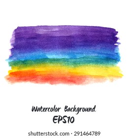 Watercolor hand painted background. Vector art illustration.