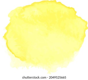 Watercolor hand painted shape, stain, circle, blob.