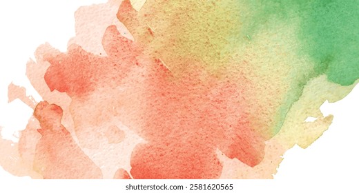 watercolor hand painted yellow and turquoise watercolor illustration vector background bisness card
