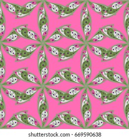 Watercolor hand painting of abstract colorfil flowers, seamless pattern vector background.