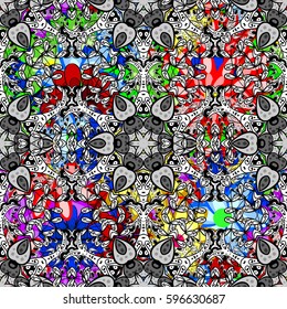 Watercolor hand painting of abstract flowers, seamless pattern vector background.