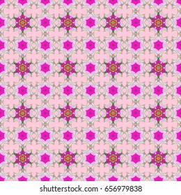 Watercolor hand painting of abstract flowers, seamless pattern vector background.