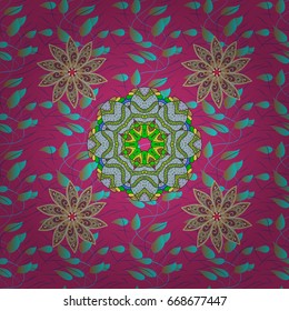 Watercolor hand painting of abstract flowers, seamless pattern vector background.