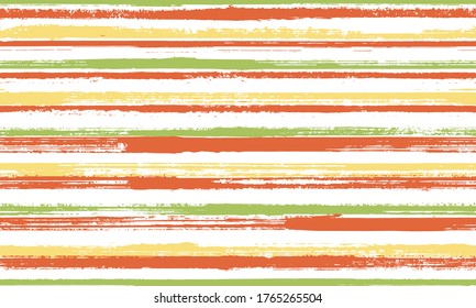 Watercolor handdrawn irregular stripes vector seamless pattern. Trendy interior wall decor design. Vintage texture irregular stripes, lines background graphics. Endless ornament.