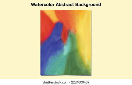 Watercolor Handmade Splash Abstract Background