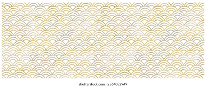 Watercolor hand-painted style Qinghai wave