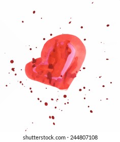 Watercolor heart