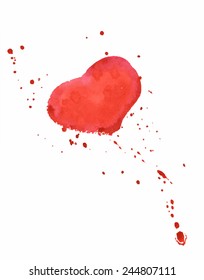Watercolor heart