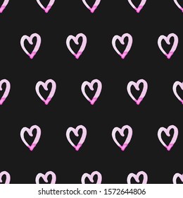 Watercolor heart isolated on white background