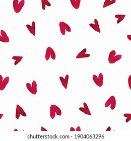corazones de acuarela. fondo transparente vectorial. para ropa, postales, papel envolvente
