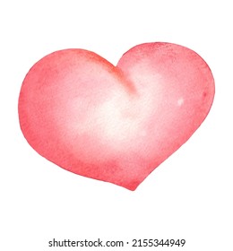 Watercolor hearts. Vector Valentine's Day. Colorful watercolor romantic texture. Llovely card