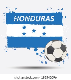 Watercolor in Honduras flag concept