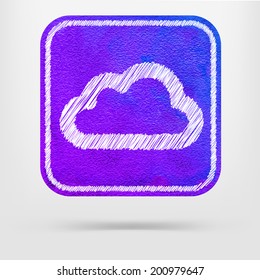watercolor icon cloud