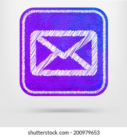 watercolor icon mail