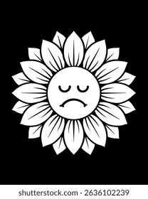 Watercolor icons sunflowers emoticon element background 