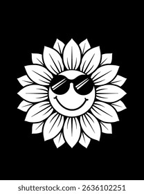 Watercolor icons sunflowers emoticon element background 
