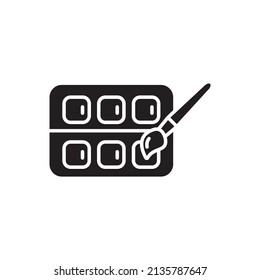 watercolor icons  symbol vector elements for infographic web