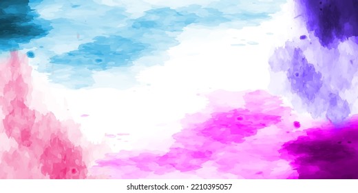 Watercolor illustration art bright background