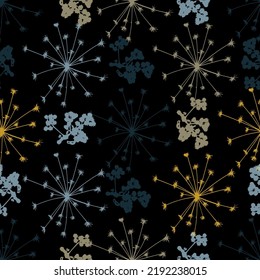 Watercolor illustration art. For design textiles, paper. Dark colors, red, blue, black, light beige.