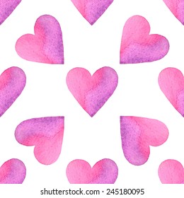 Watercolor illustration of heart. Vector element for your design.