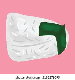 Watercolor illustration isolated on white background. sushi food