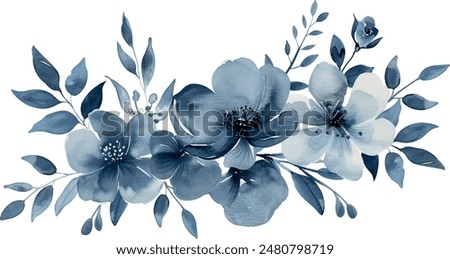 Similar – Image, Stock Photo The blue flower of clematis