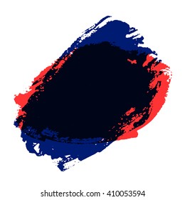 Watercolor imitation. Ink blobs, Watercolor brushes. Abstract background for your design flyers, banners, brochures, report cover, posters etc. Vector illustration EPS10. Typographical Poster Template