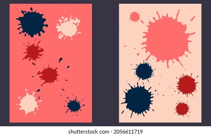 Watercolor Ink Splash Art background