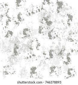 watercolor ink stain pattern in different shades of grey
on white background, vector illustration