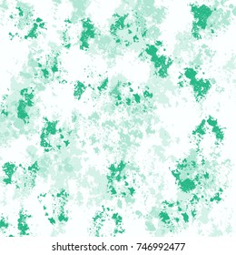watercolor ink stain pattern in different shades of patina green

on white background, vector illustration