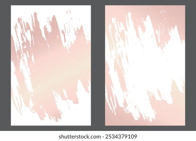 Traços de aquarela ou tinta em um modelo de banner estilo grunge. Modelo de design grunge rosa suave com traços. Perfeito para adicionar um visual ousado e texturizado a banners, cartazes e designs criativos. 